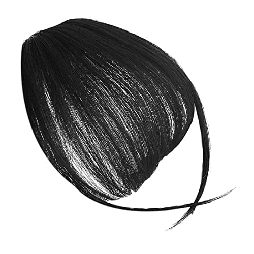 MAYCREATE Hair Extensions for Women Black Artificial Soft Hair Bang Front Hair Extension Clip Hair Fringes Hair Extensions Women & Girls - 1 MAYCREATE Hair Extensions for Women Black Artificial Soft Hair Bang Front Hair Extension Clip Hair Fringes Hair Extensions Women & Girls - 1